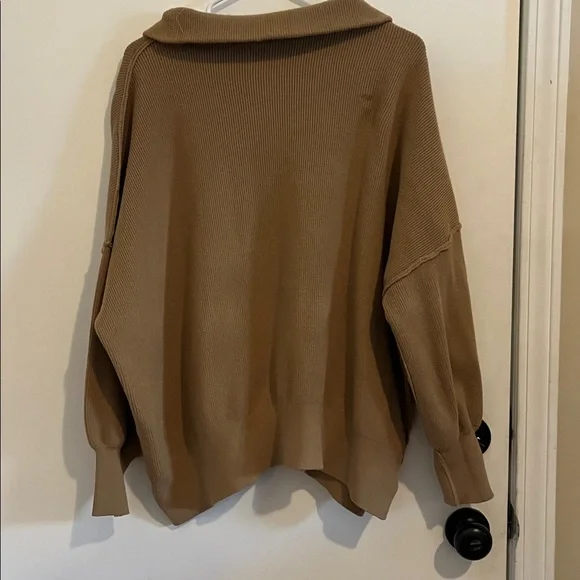 Brown Quarter-Zip Sweater - Picture 2 of 2